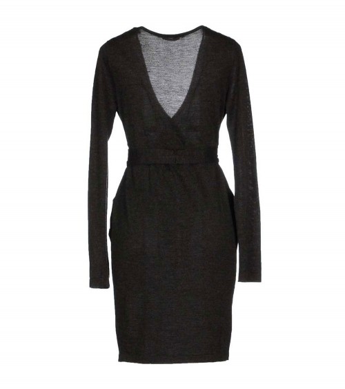 Women's wool blend dress with belt R